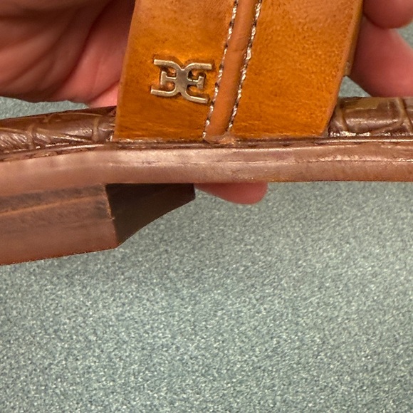 Sam Edelman “Haydee” Leather Flat Sandals Women’s 6 Brown - Picture 8 of 12